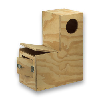 Eco wooden nest box for Grey Parrots