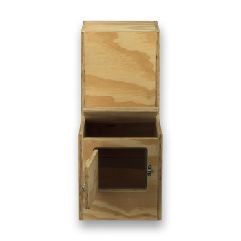 Eco houten nestkast voor Grijze Roodstaartpapegaaien