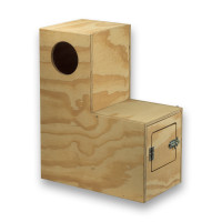 Basic Nistkasten aus Holz für Graupapageien