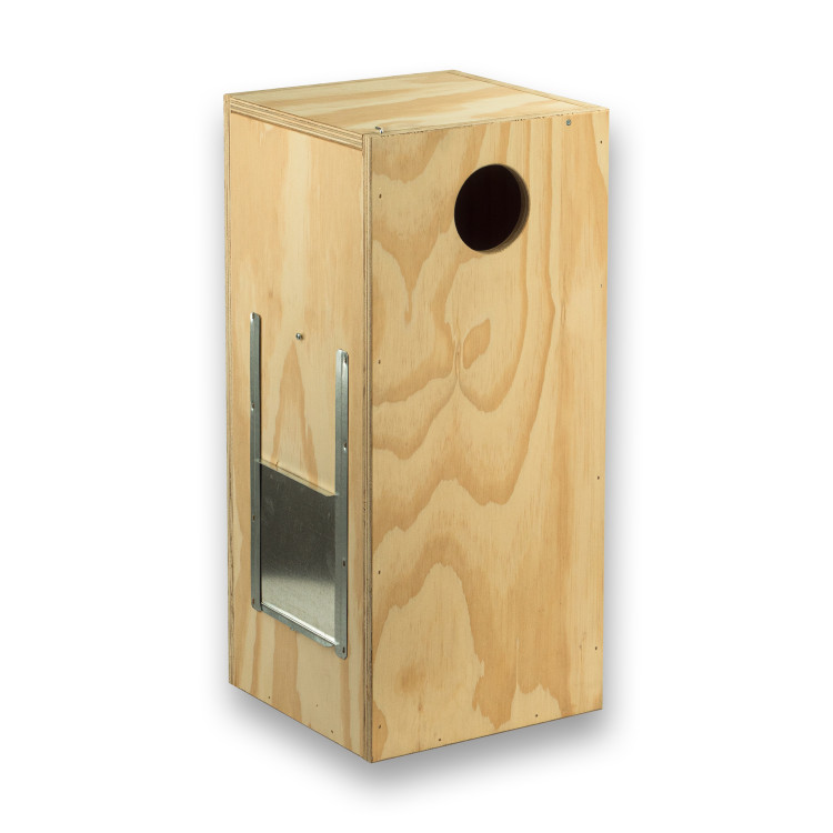 Eco houten nestkast voor Halsbandparkieten