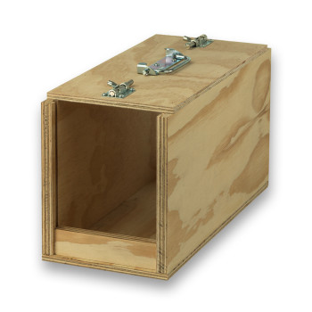 Boîte de transport Avi en bois à 1 compartiment pour oiseaux de grande taille