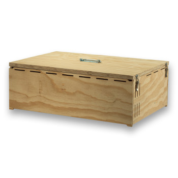 Pluma 5-Abteil-Transportbox aus Holz für mittelgroße Vögel