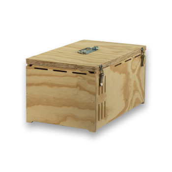 Boîte de transport Pluma en bois à 2 compartiments pour oiseaux de taille moyenne