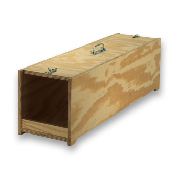 Boîte de transport Avi à 1 compartiment en bois pour Aras