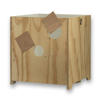 Large wooden photo studio for birds