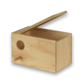 Houten nestkast voor Gouldamadines