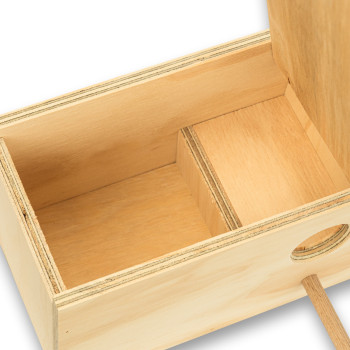 Wooden nest box for Gouldian Finches