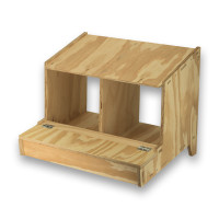 Classic 1-compartment wooden laying nest box for Chickens