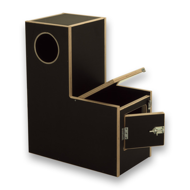 Basic wooden nest box for Grey Parrots