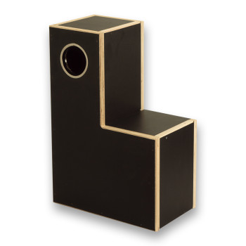 Basic wooden nest box for Poicephalus