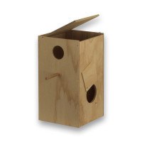 Houten nestkast voor Rosella’s en Aratinga’s