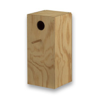 Special wooden nest box for Rosellas and Ring-necked Parakeets