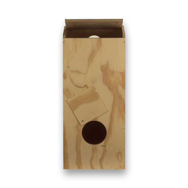Special wooden nest box for Rosellas and Ring-necked Parakeets