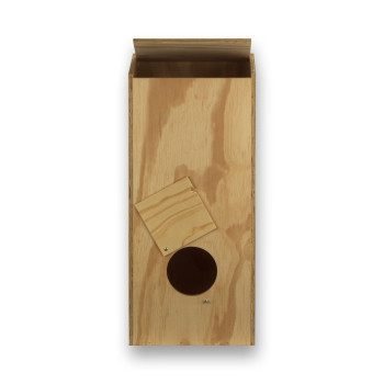 Special wooden nest box for Rosellas and Ring-necked Parakeets