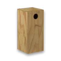 Special wooden nest box for Rosellas and Ring-necked Parakeets