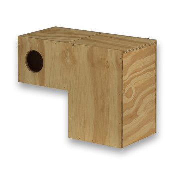 Model 2 houten nestkast voor Lori’s