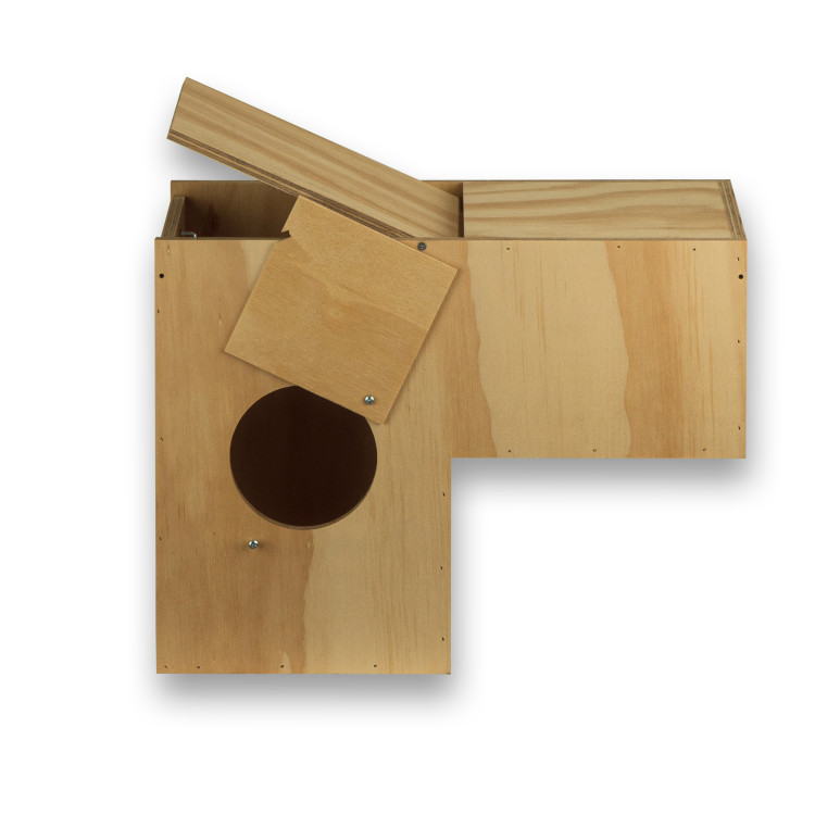 Modell 2 Nistkasten aus Holz für Loris