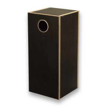 Basic wooden nest box for Ring-necked Parakeets