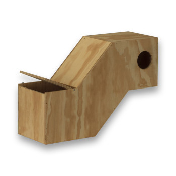 Modell 3 Nistkasten aus Holz für Loris
