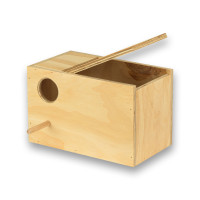 Nistkasten aus Holz für Unzertrennliche