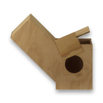 Nistkasten aus Holz für Schwalbensittiche