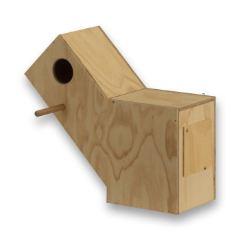 Wooden nest box for Swift Parrots