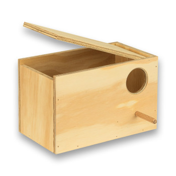 Nichoir horizontal en bois pour Perruches Anglaises