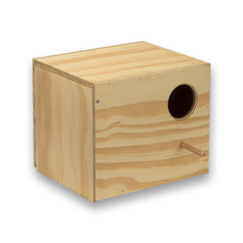 Nichoir en bois avec tiroir pour Perruches Anglaises