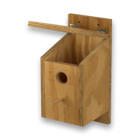 Buiten houten vogelhuisje 2 voor Wilde Vogels