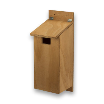Outdoor wooden birdhouse nest box for Little Owl