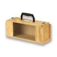 Boîte de transport individuelle en bois pour oiseaux de taille moyenne