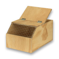 Eco houten transportkooi voor middelgrote vogels