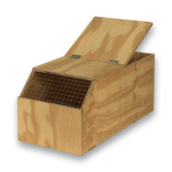 Eco wooden transport carrier box for large birds
