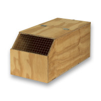 Eco wooden transport carrier box for medium birds