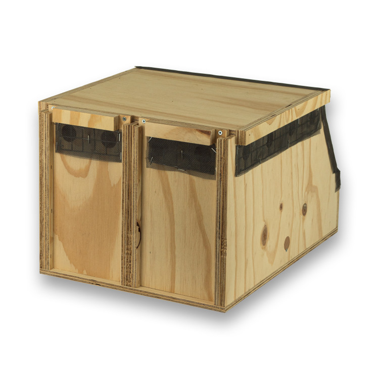 Drewniany 2-komorowy transporter Air Export Calm dla Papug