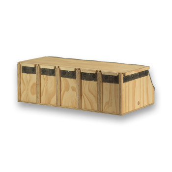 Boîte de transport Air Export Calm en bois à 5 compartiments pour Perroquets