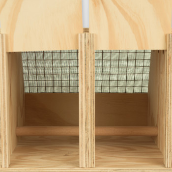 Boîte de transport Air Export Calm en bois à 4 compartiments pour Perroquets