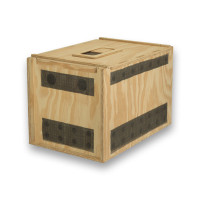 Air Export Calm 60 houten transportkooi met scheidingswand voor Roofvogels
