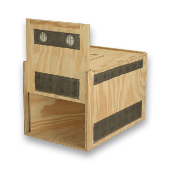 Air Export Calm 60 houten transportkooi met scheidingswand voor Roofvogels
