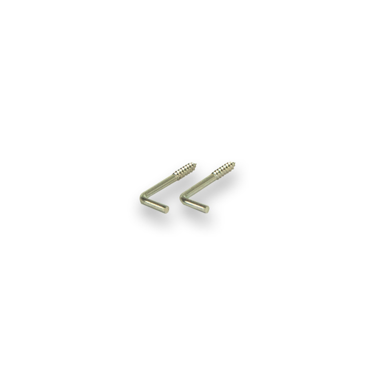 Vinkelkroge i stål til redekasse 2 × 25 mm (2 stk.)