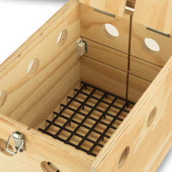 Prestige 2-Abteil-Transportkiste aus Holz für Tauben