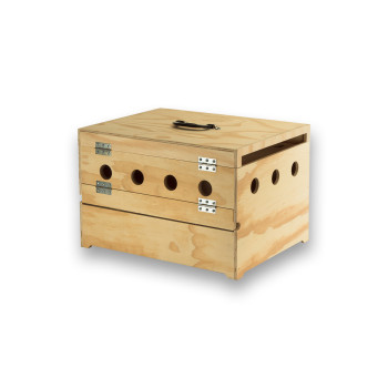 Prestige 4 compartimenten houten duivenmand voor Duiven