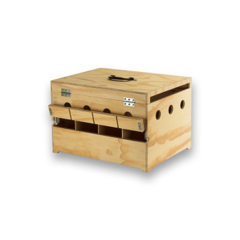 Prestige 4 compartimenten houten duivenmand voor Duiven