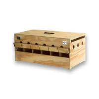 Prestige 6-compartment wooden carrier basket for Pigeons