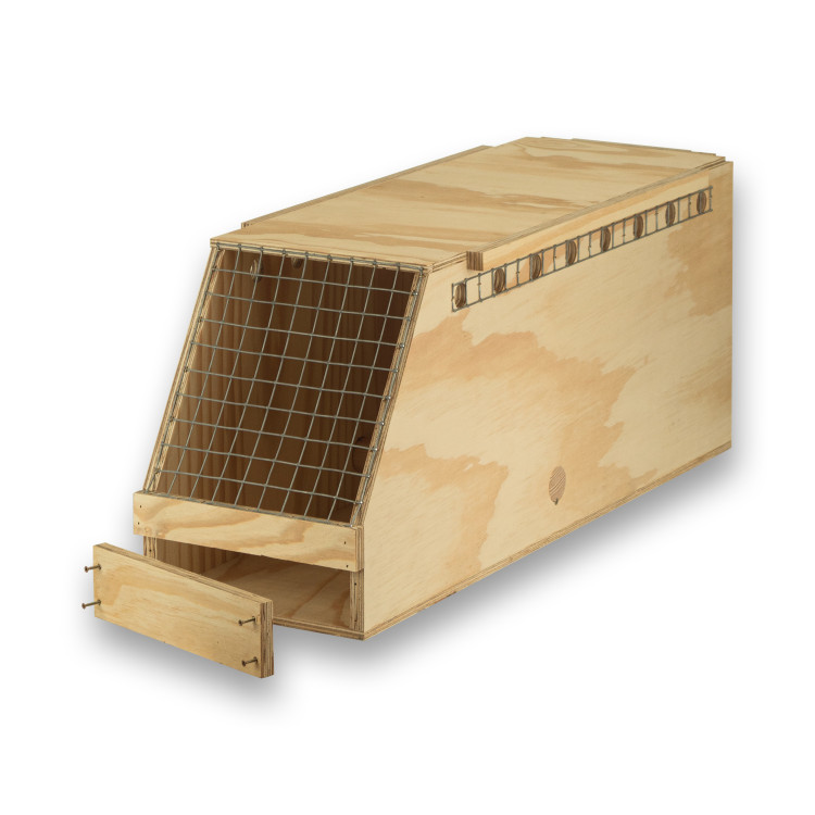 Air Export 1 compartiment houten transportkooi voor Ara’s