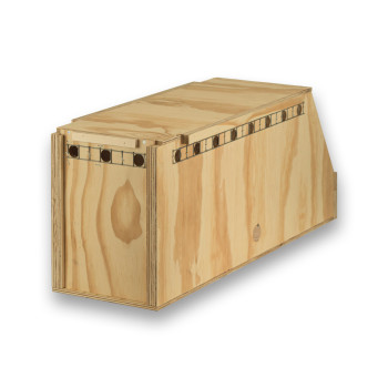 Air Export 1-compartment wooden transport carrier box for Macaws