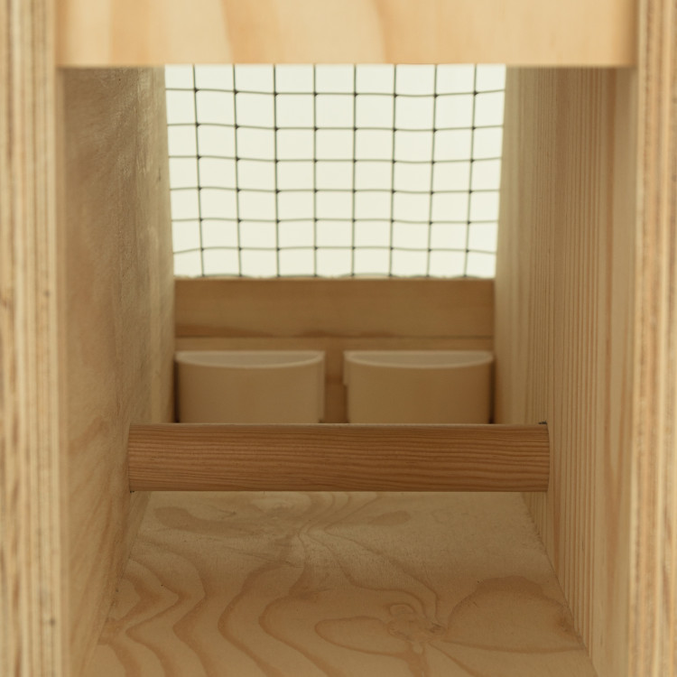 Air Export 1 compartiment houten transportkooi voor Ara’s