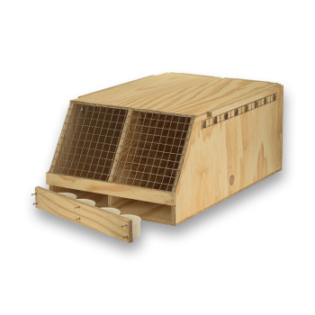Boîte de transport Air Export en bois à 2 compartiments pour Aras
