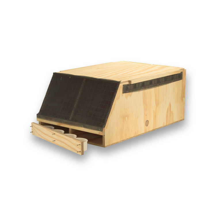 Air Export Calm 2 compartimenten houten transportkooi voor Ara’s
