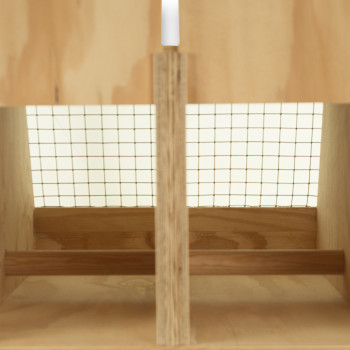 Air Export 2-Abteil-Transportbox aus Holz für Aras